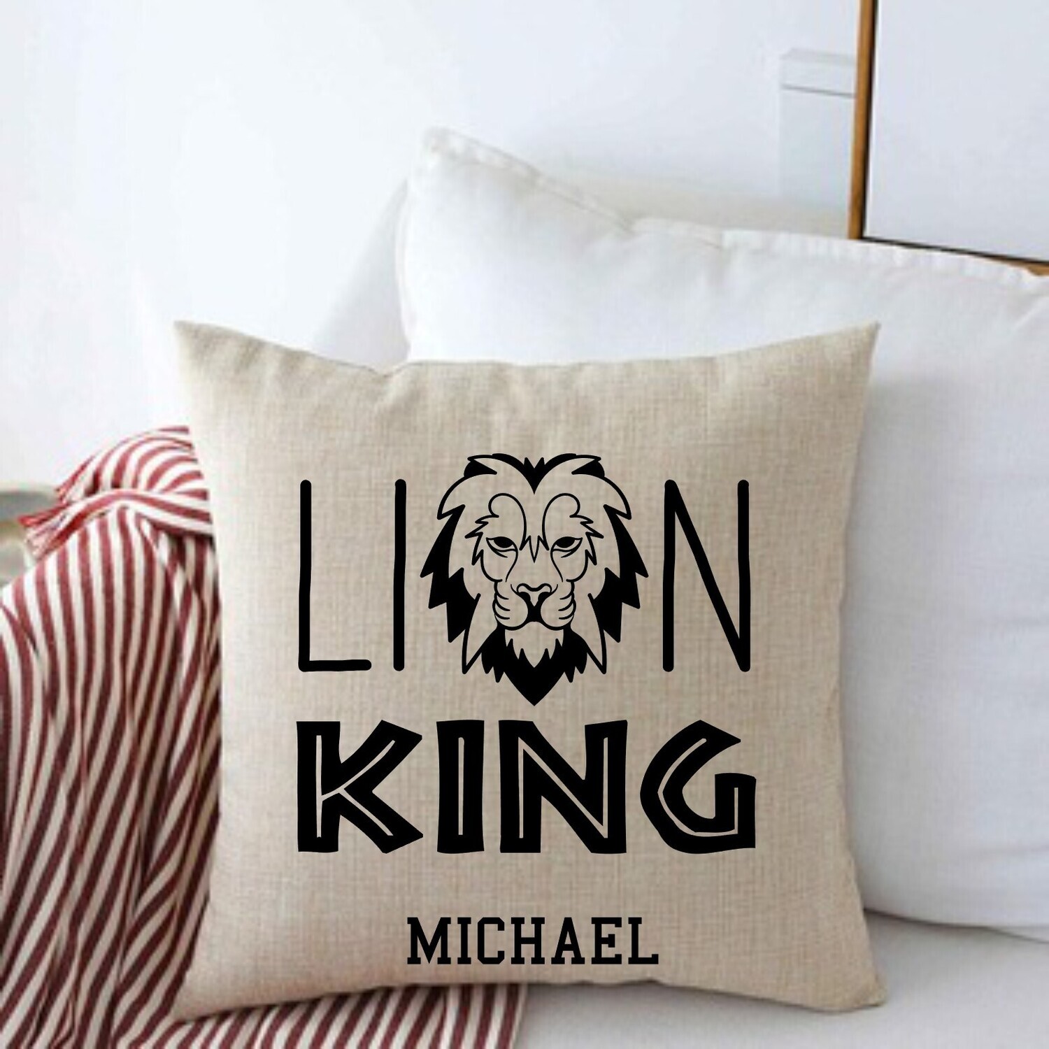 Personalized Throw Pillows for Him-Man Cave-Den-Gifts for Him-Gift for Dad-Holiday-Birthday