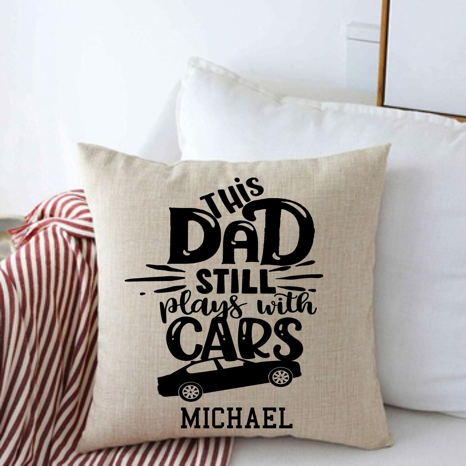 Personalized Throw Pillows for Him-Man Cave-Den-Gifts for Him-Gift for Dad-Holiday-Birthday