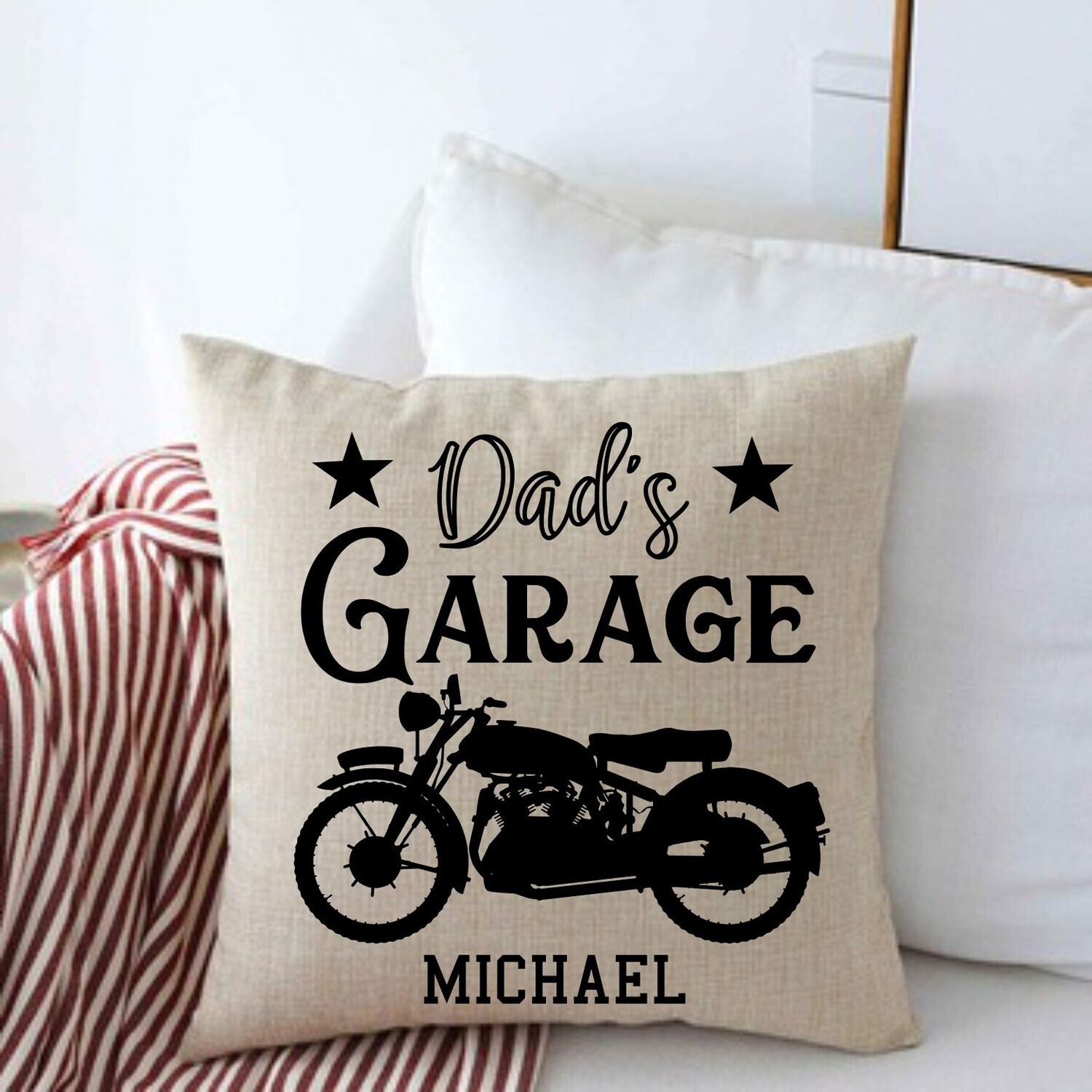 Personalized Throw Pillows for Him-Man Cave-Den-Gifts for Him-Gift for Dad-Holiday-Birthday
