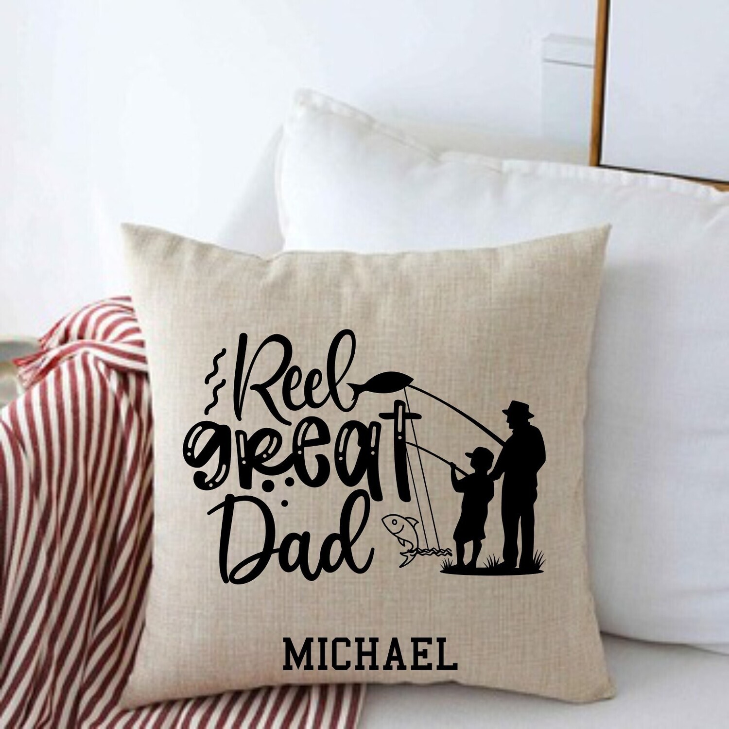 Personalized Throw Pillows for Him-Man Cave-Den-Gifts for Him-Gift for Dad-Holiday-Birthday