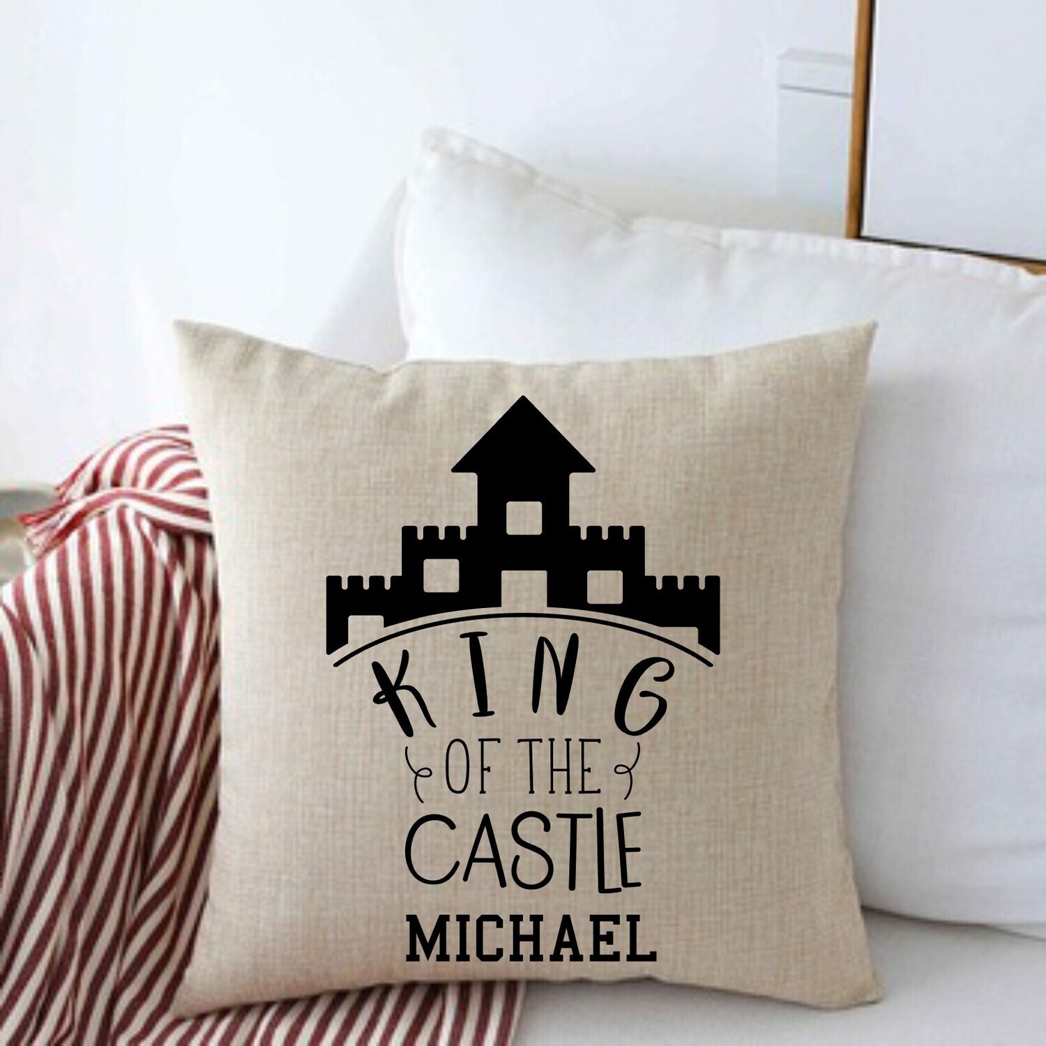 Personalized Throw Pillows for Him-Man Cave-Den-Gifts for Him-Gift for Dad-Holiday-Birthday