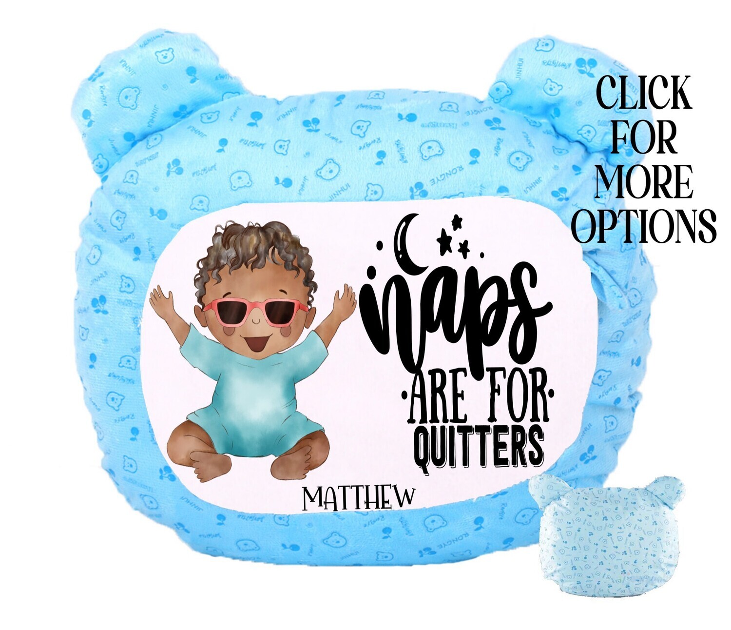 Customized Plush Pillows for Kids, Selection: Naps Are For1