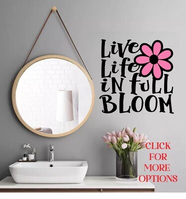 Motivational Wall Decal Stickers| Bedroom Decor| Bathroom Wall Art| Wall Quotes| Mirror Decor
