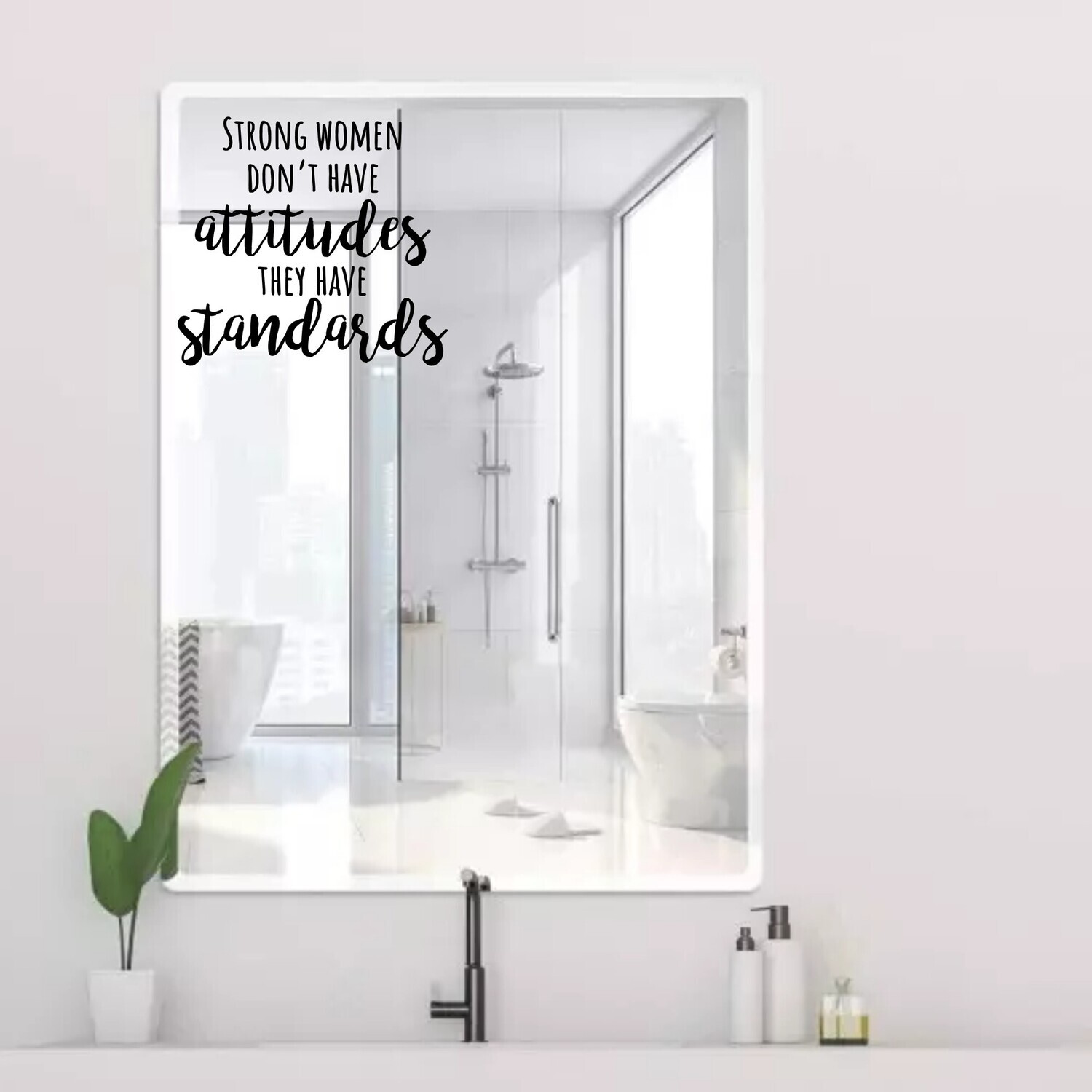 Motivational Wall Decal Stickers| Bedroom Decor| Bathroom Wall Art| Wall Quotes| Mirror Decor