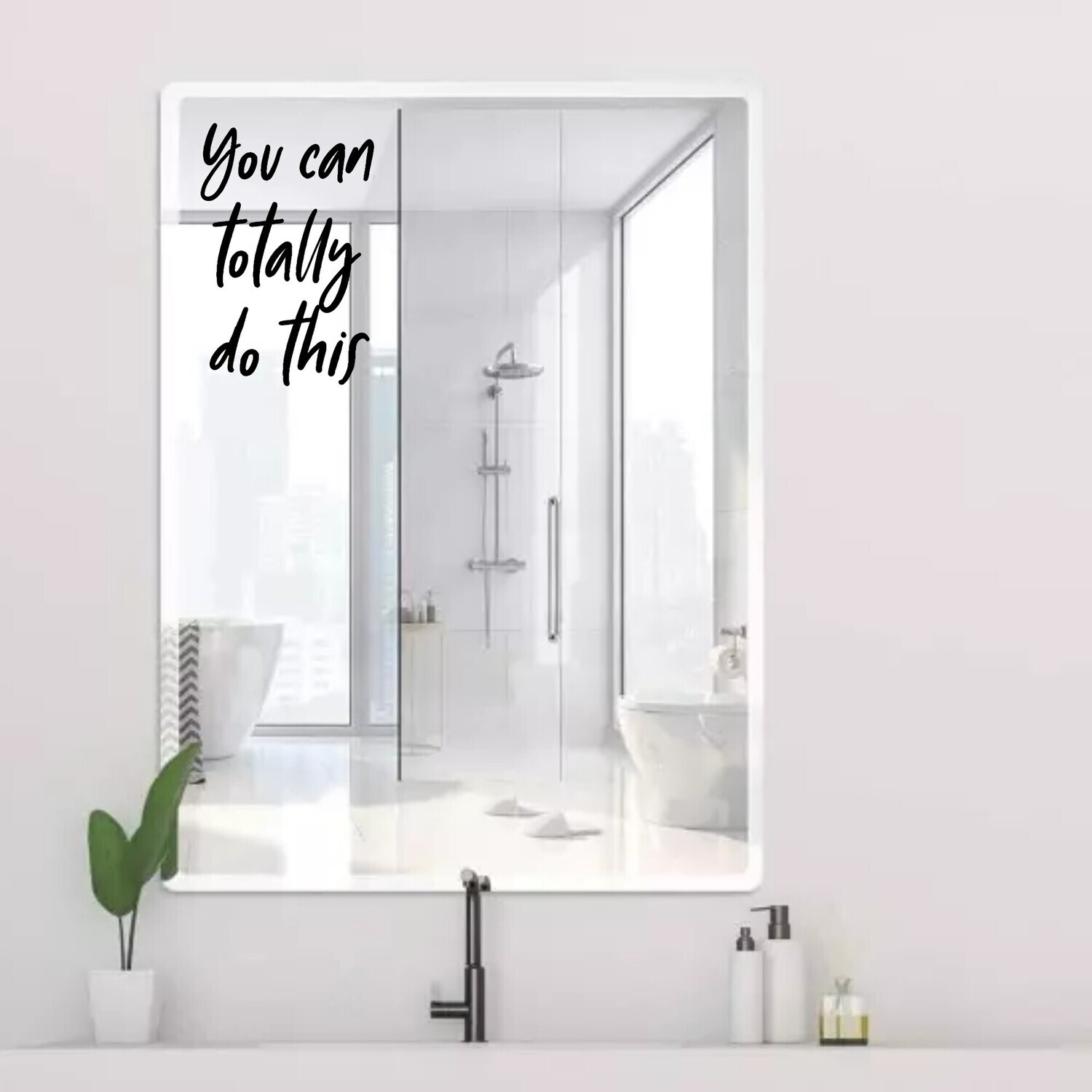 Motivational Wall Decal Stickers| Bedroom Decor| Bathroom Wall Art| Wall Quotes| Mirror Decor