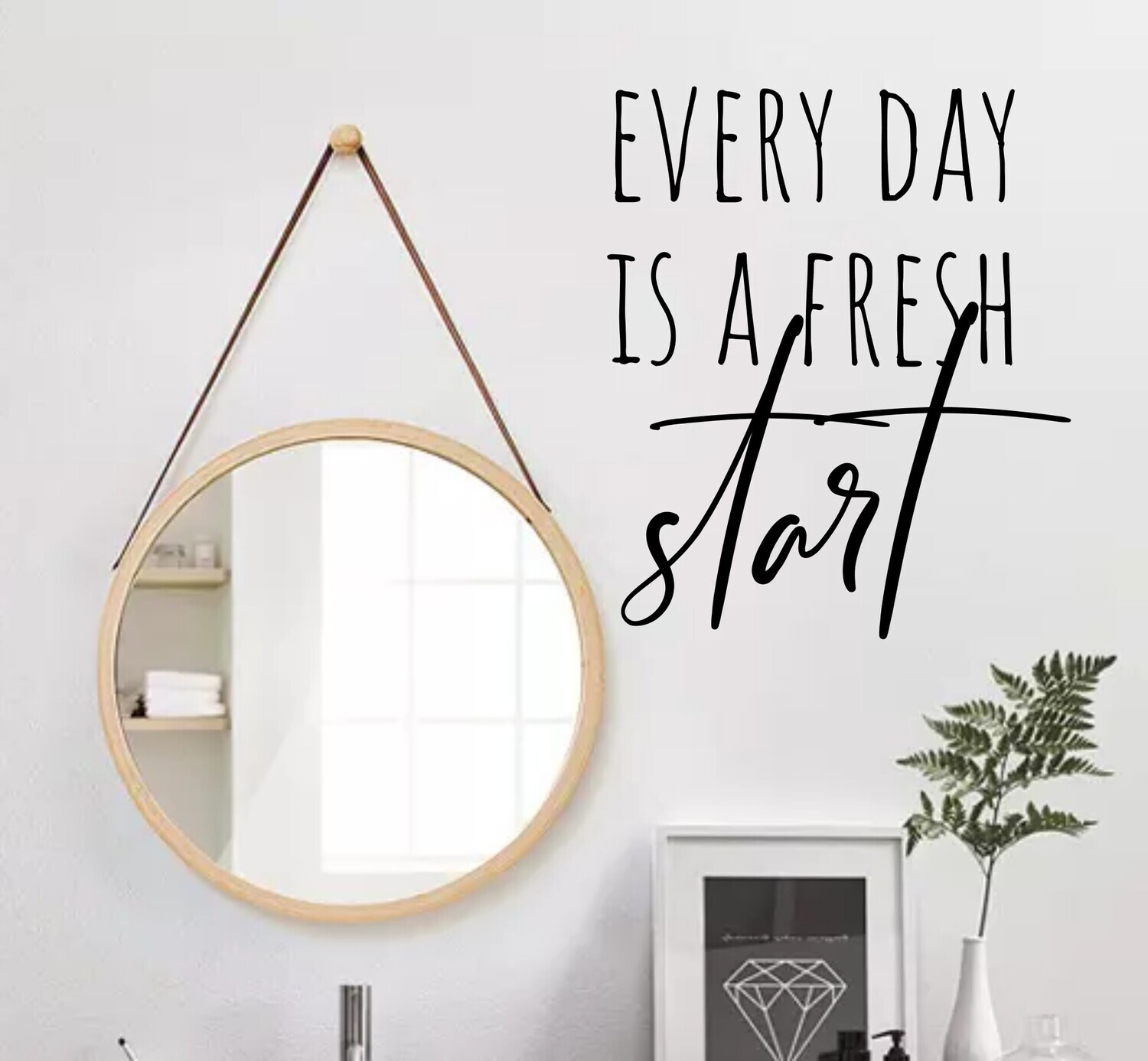 Motivational Wall Decal Stickers| Bedroom Decor| Bathroom Wall Art| Wall Quotes| Mirror Decor