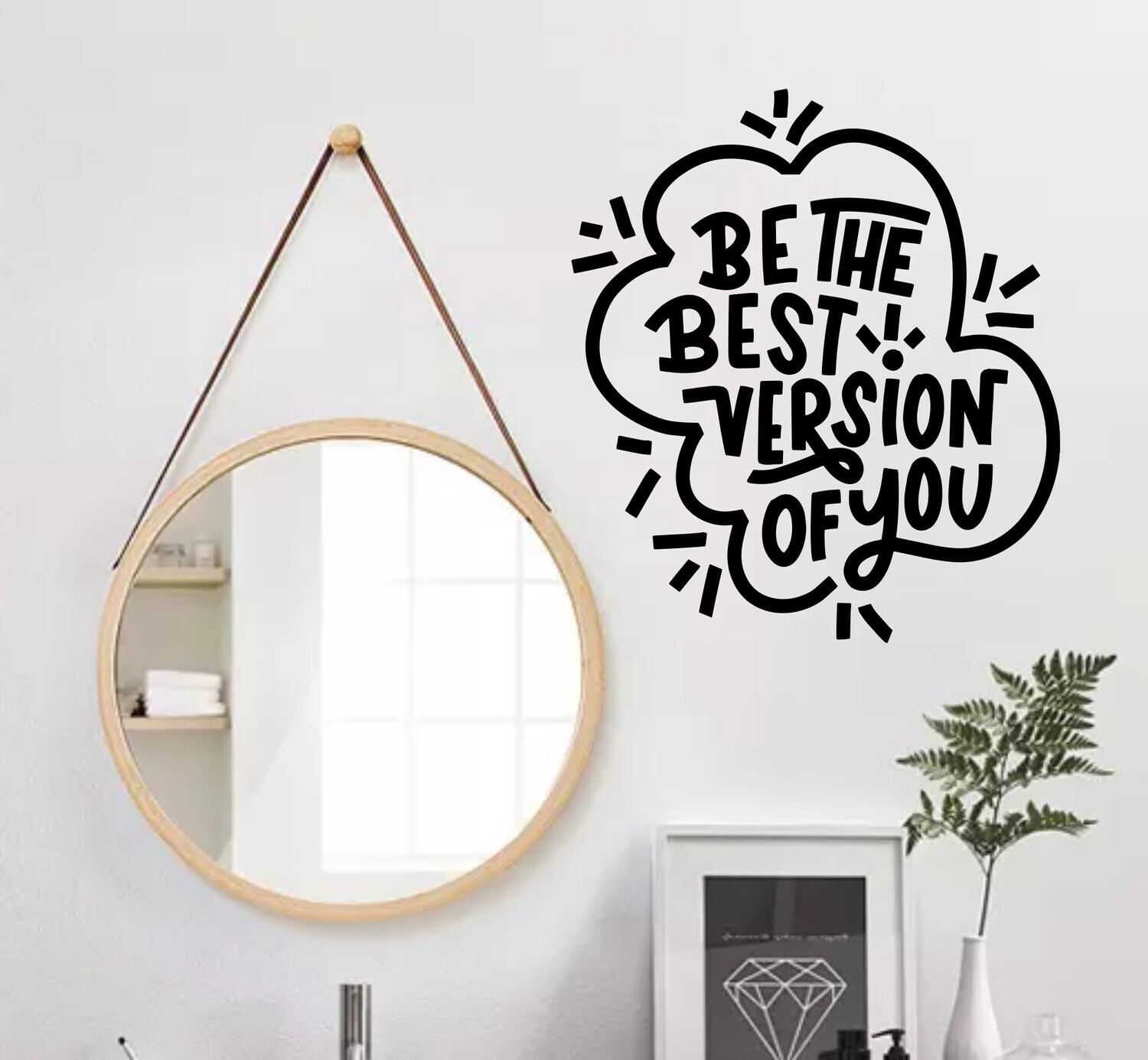Motivational Wall Decal Stickers| Bedroom Decor| Bathroom Wall Art| Wall Quotes| Mirror Decor