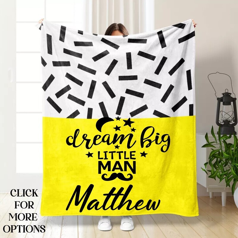 Customized Throw Blankets for Kids-Gift for Boys-Birthday Gift for Boys