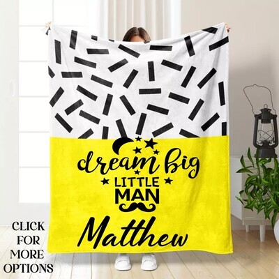 Customized Throw Blankets for Kids-Gift for Boys-Birthday Gift for Boys