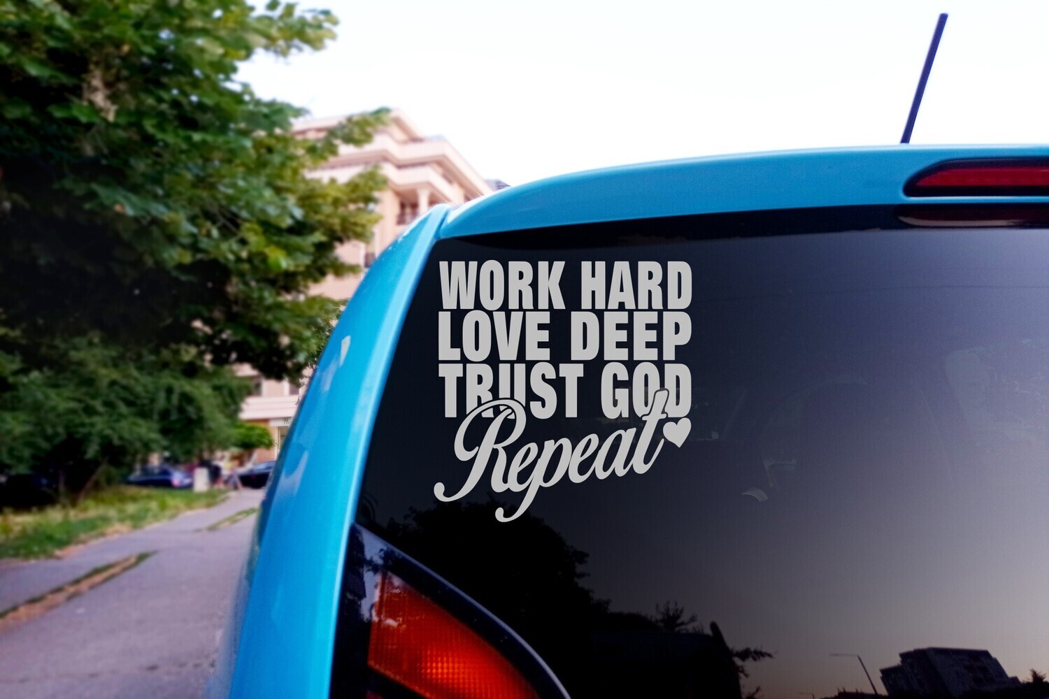 Inspirational Vinyl Adhesive Decal Stickers| Car Window Sticker| Car Decal| Truck Decal| Religious Christian Vinyl decal| Bumper Sticker| Rearview Mirror Stickers