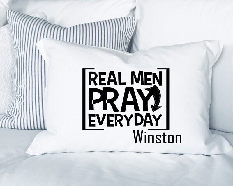 Christian gift pillowcase with bedtime prayers and inspirational messages