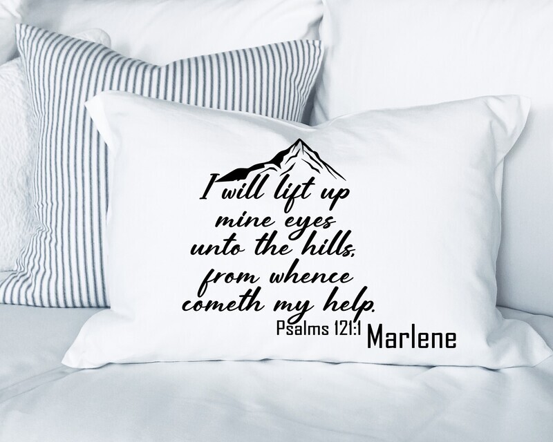 Personalized bedtime blessing pillowcase for spiritual comfort