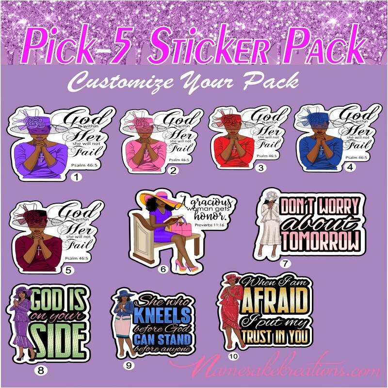 Christian Sticker Pack| Inspirational Stickers| Choose Your Pack Stickers| Waterproof Sticker Bundle| Bible Verse Stickers| Pretty Stickers