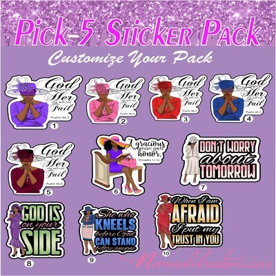 Christian Sticker Pack| Inspirational Stickers| Choose Your Pack Stickers| Waterproof Sticker Bundle| Bible Verse Stickers| Pretty Stickers