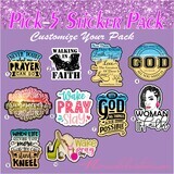 Christian Sticker Pack| Inspirational Stickers| Choose Your Pack Stickers| Waterproof Sticker Bundle| Bible Verse Stickers| Pretty Stickers