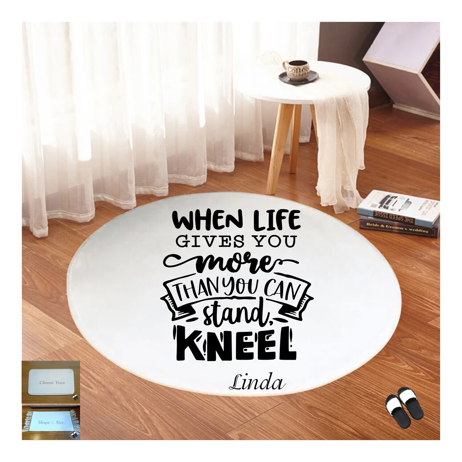 Christian Prayer Mat with Name |Religious Gift| Monogrammed Gift| Custom Church Gift| Blessing Mat| Prayer Room Accessory |Bedside Mat| Christian Comfort Gift| Faith-Inspired Home Decor