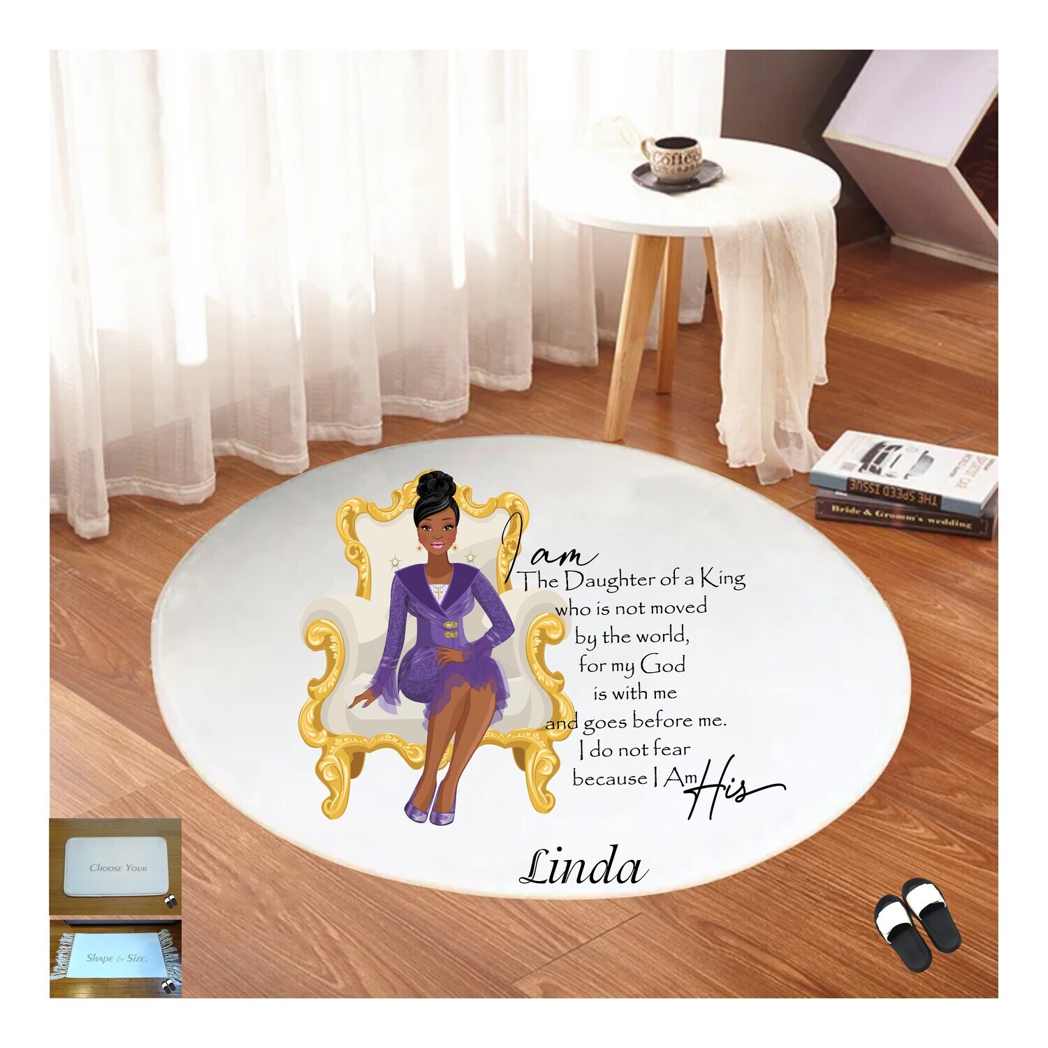 Christian Prayer Mat with Name |Religious Gift| Monogrammed Gift| Custom Church Gift| Blessing Mat| Prayer Room Accessory |Bedside Mat| Christian Comfort Gift| Faith-Inspired Home Decor