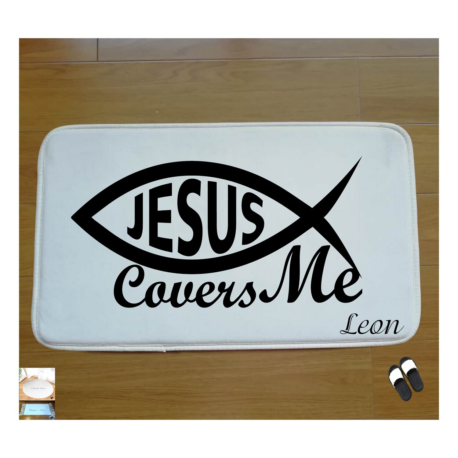 Christian Prayer Mat with Name |Religious Gift| Monogrammed Gift| Custom Church Gift| Blessing Mat| Prayer Room Accessory |Bedside Mat| Christian Comfort Gift| Faith-Inspired Home Decor