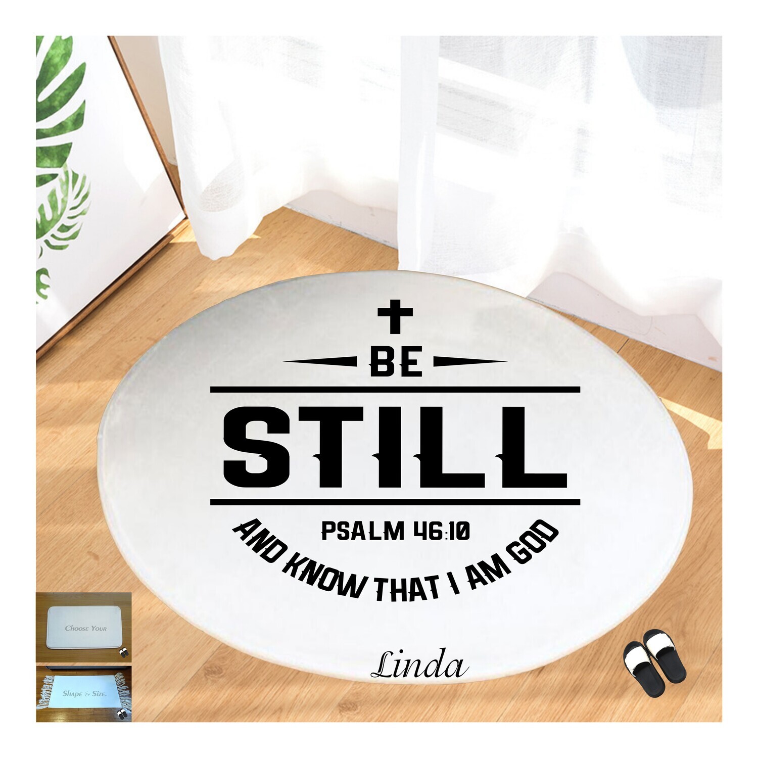 Christian Prayer Mat with Name |Religious Gift| Monogrammed Gift| Custom Church Gift| Blessing Mat| Prayer Room Accessory |Bedside Mat| Christian Comfort Gift| Faith-Inspired Home Decor