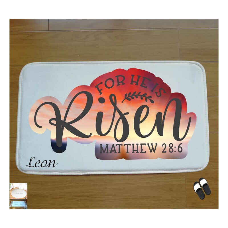 Christian Prayer Mat with Name |Religious Gift| Monogrammed Gift| Custom Church Gift| Blessing Mat| Prayer Room Accessory |Bedside Mat| Christian Comfort Gift| Faith-Inspired Home Decor