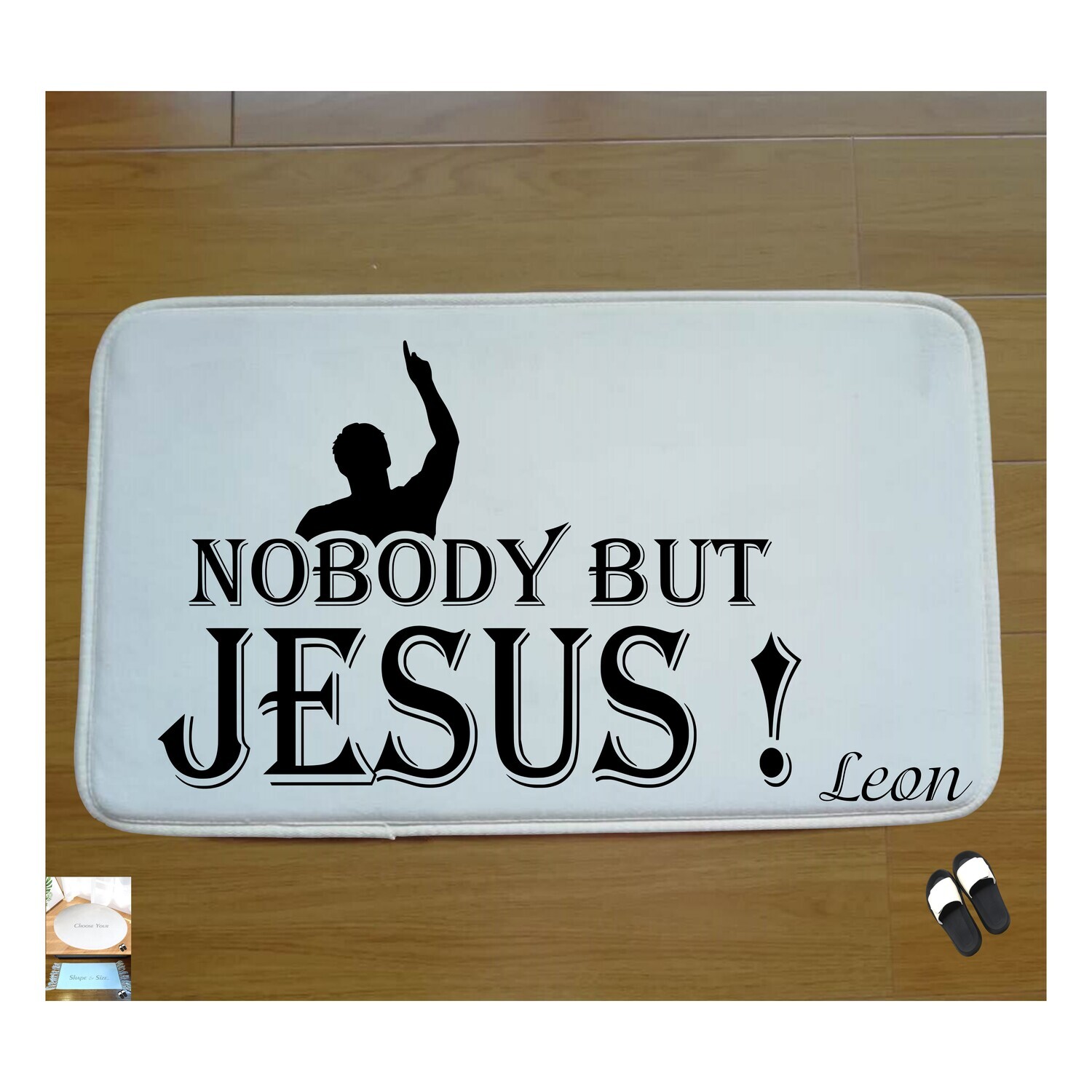Christian Prayer Mat with Name |Religious Gift| Monogrammed Gift| Custom Church Gift| Blessing Mat| Prayer Room Accessory |Bedside Mat| Christian Comfort Gift| Faith-Inspired Home Decor
