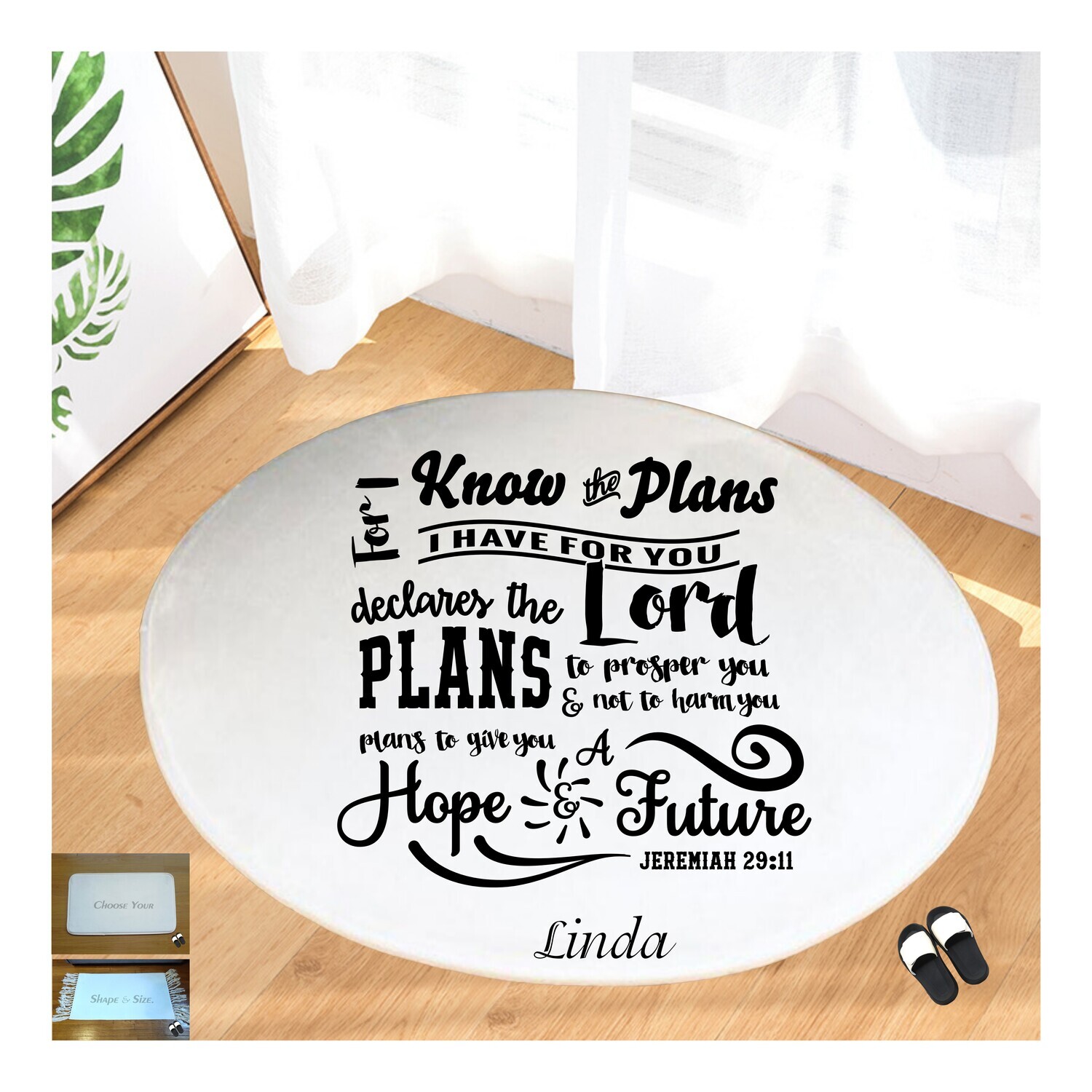 Christian Prayer Mat with Name |Religious Gift| Monogrammed Gift| Custom Church Gift| Blessing Mat| Prayer Room Accessory |Bedside Mat| Christian Comfort Gift| Faith-Inspired Home Decor