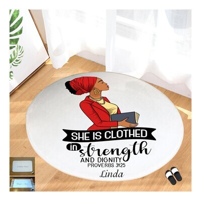Christian Prayer Mat with Name |Religious Gift| Monogrammed Gift| Custom Church Gift| Blessing Mat| Prayer Room Accessory |Bedside Mat| Christian Comfort Gift| Faith-Inspired Home Decor