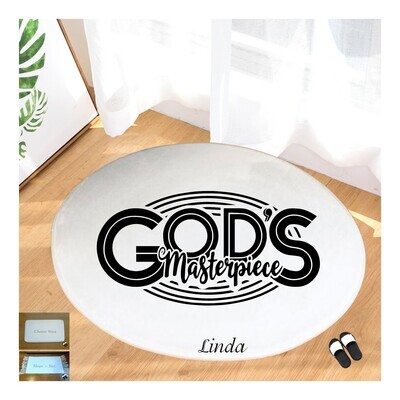 Christian Prayer Mat with Name |Religious Gift| Monogrammed Gift| Custom Church Gift| Blessing Mat| Prayer Room Accessory |Bedside Mat| Christian Comfort Gift| Faith-Inspired Home Decor