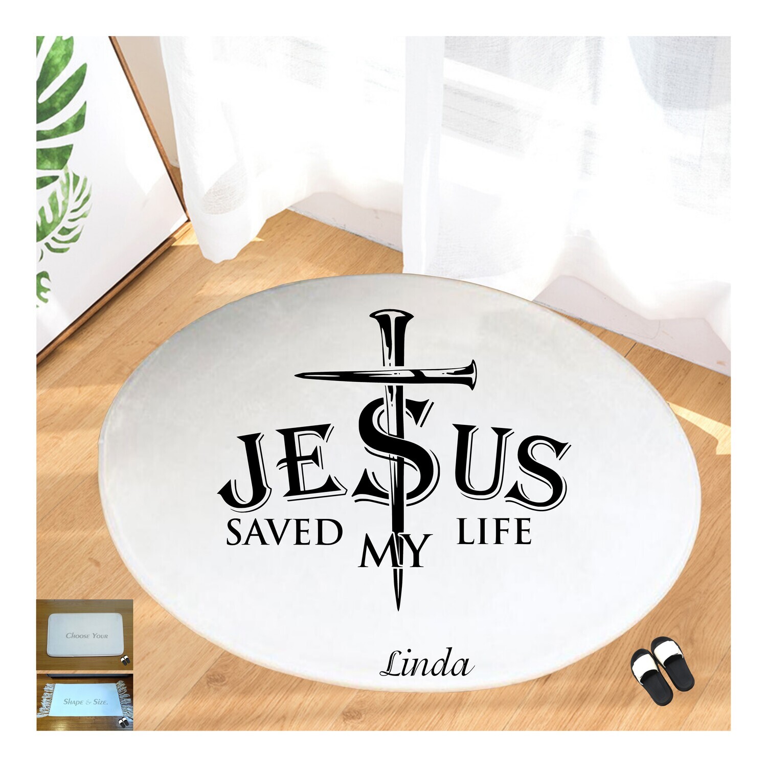 Christian Prayer Mat with Name |Religious Gift| Monogrammed Gift| Custom Church Gift| Blessing Mat| Prayer Room Accessory |Bedside Mat| Christian Comfort Gift| Faith-Inspired Home Decor