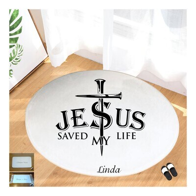 Christian Prayer Mat with Name |Religious Gift| Monogrammed Gift| Custom Church Gift| Blessing Mat| Prayer Room Accessory |Bedside Mat| Christian Comfort Gift| Faith-Inspired Home Decor