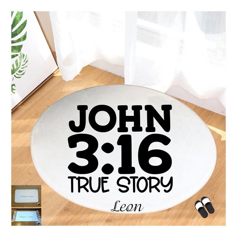 Christian Prayer Mat with Name |Religious Gift| Monogrammed Gift| Custom Church Gift| Blessing Mat| Prayer Room Accessory |Bedside Mat| Christian Comfort Gift| Faith-Inspired Home Decor