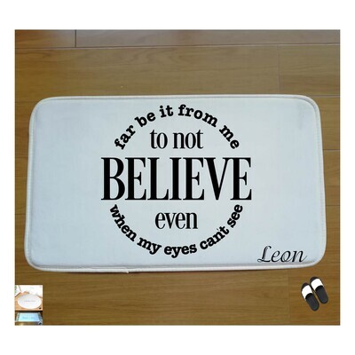 Christian Prayer Mat with Name |Religious Gift| Monogrammed Gift| Custom Church Gift| Blessing Mat| Prayer Room Accessory |Bedside Mat| Christian Comfort Gift| Faith-Inspired Home Decor