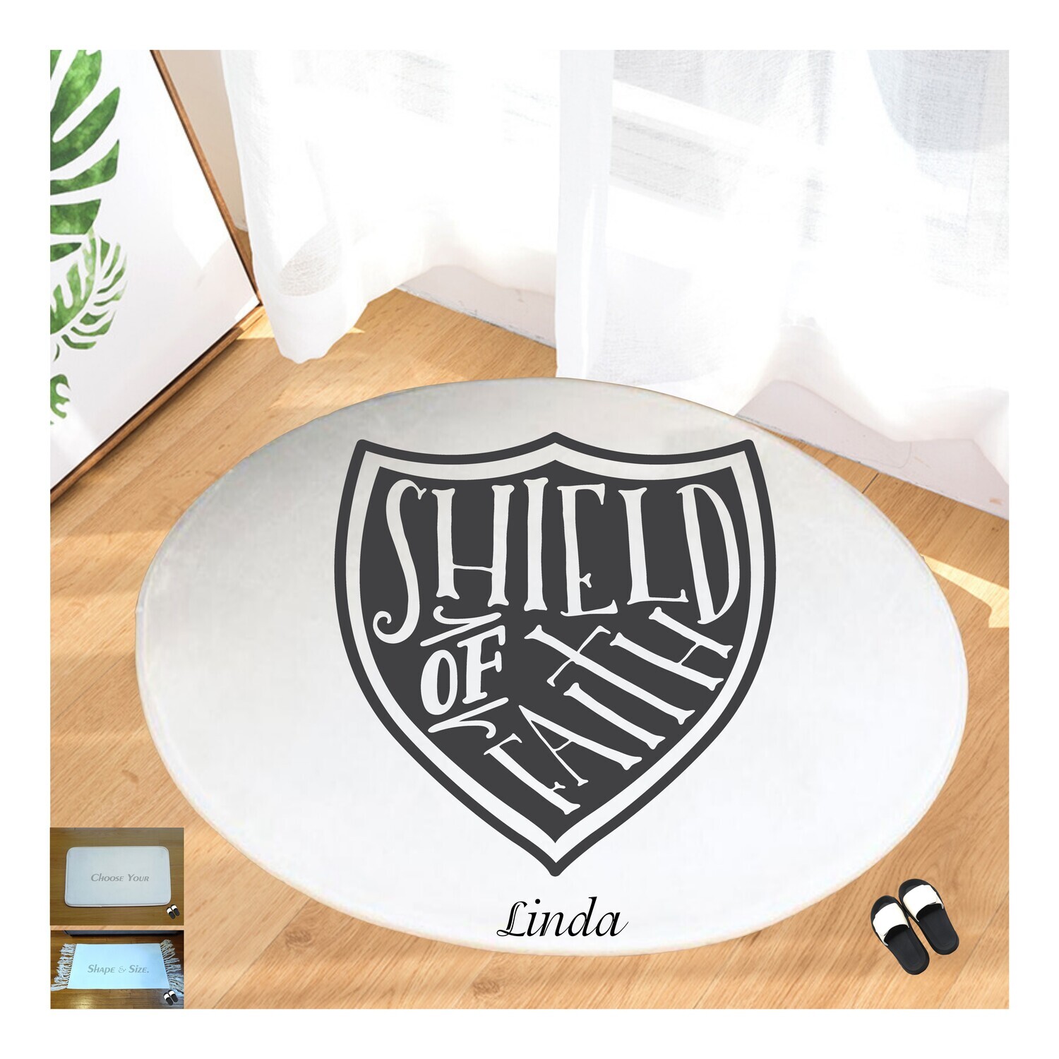 Christian Prayer Mat with Name |Religious Gift| Monogrammed Gift| Custom Church Gift| Blessing Mat| Prayer Room Accessory |Bedside Mat| Christian Comfort Gift| Faith-Inspired Home Decor