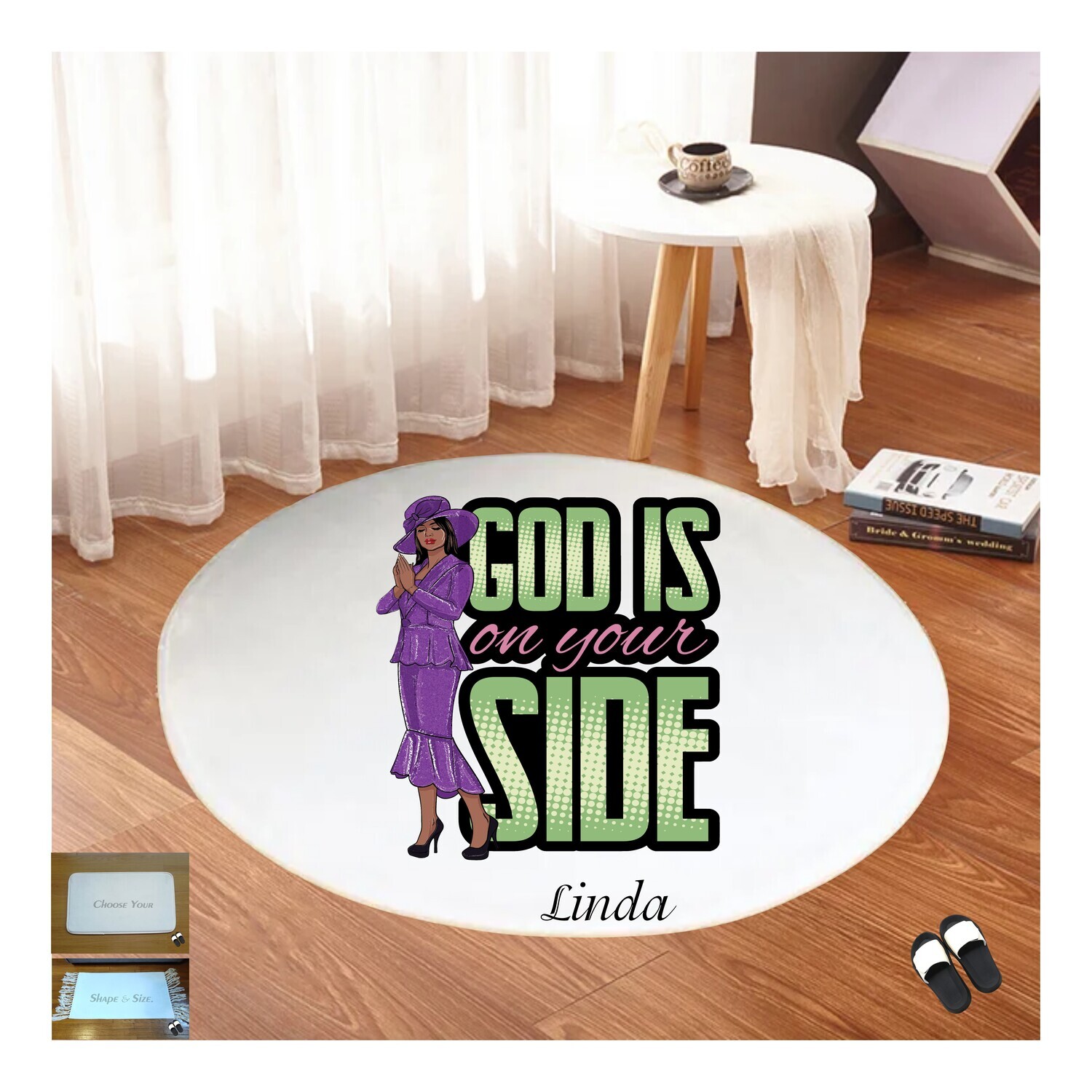 Christian Prayer Mat with Name |Religious Gift| Monogrammed Gift| Custom Church Gift| Blessing Mat| Prayer Room Accessory |Bedside Mat| Christian Comfort Gift| Faith-Inspired Home Decor