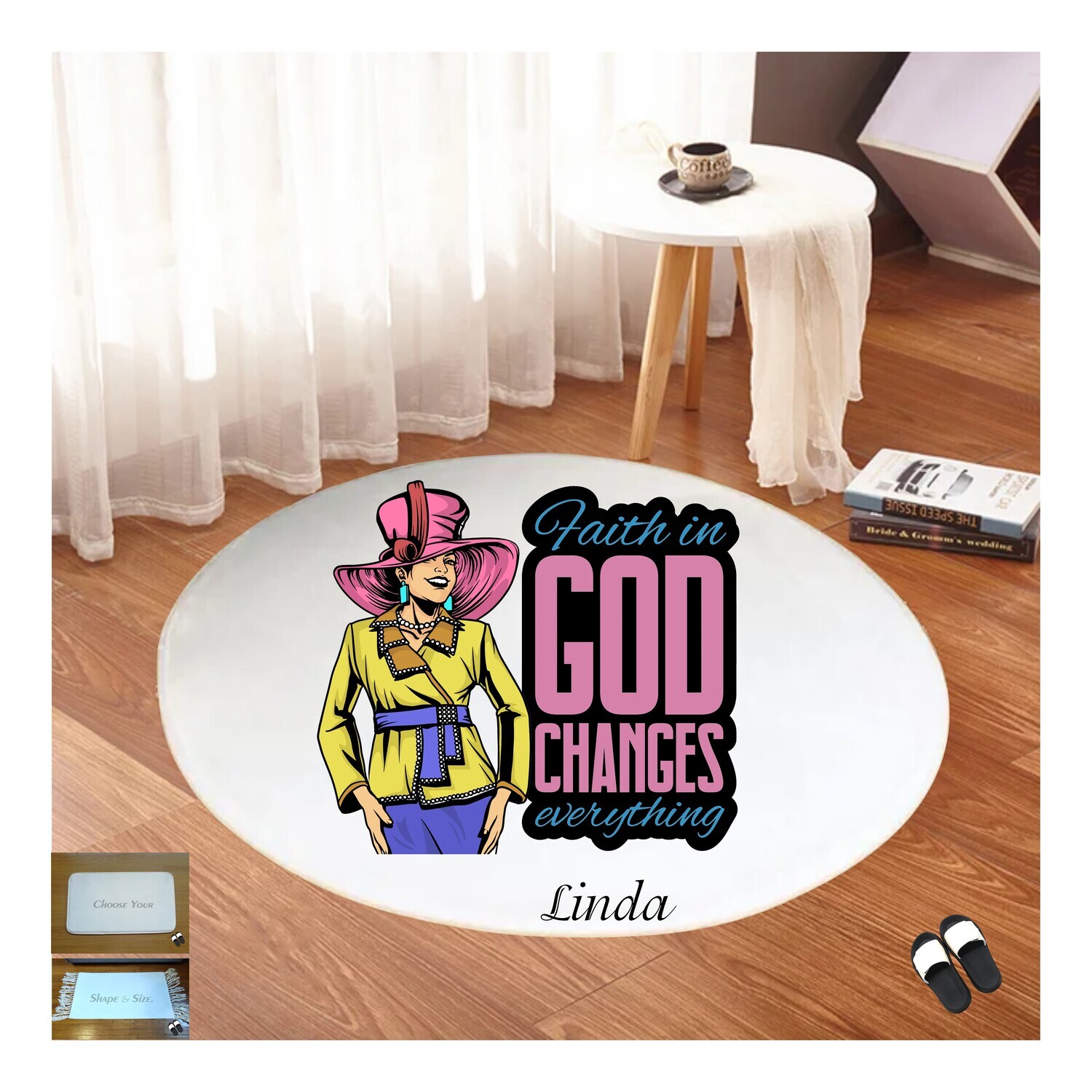 Christian Prayer Mat with Name |Religious Gift| Monogrammed Gift| Custom Church Gift| Blessing Mat| Prayer Room Accessory |Bedside Mat| Christian Comfort Gift| Faith-Inspired Home Decor