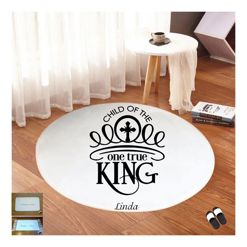 Christian Prayer Mat with Name |Religious Gift| Monogrammed Gift| Custom Church Gift| Blessing Mat| Prayer Room Accessory |Bedside Mat| Christian Comfort Gift| Faith-Inspired Home Decor