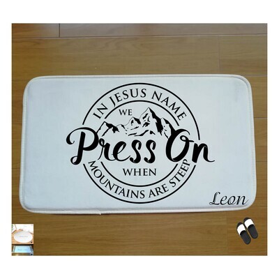 Christian Prayer Mat with Name |Religious Gift| Monogrammed Gift| Custom Church Gift| Blessing Mat| Prayer Room Accessory |Bedside Mat| Christian Comfort Gift| Faith-Inspired Home Decor