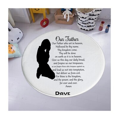 Personalized Prayer Mat for Kids| Beautiful Gifts for Kids| Personalized Accessories for Kids| Monogrammed Gift| Customized Gift for Kids| Kids Room Accessories| Mats for Kids| Gift with Name for Kids