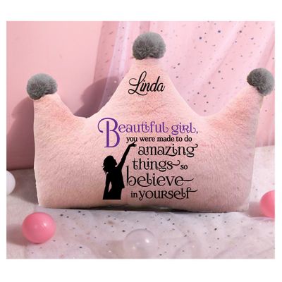 Customized Throw Pillows for Her &quot;Beautiful Girl&quot;| Gift for Daughter| Customized gift for Friend| Gift for Sister| Holiday Gift for Her| Housewarming Gift| Birthday Gift for her