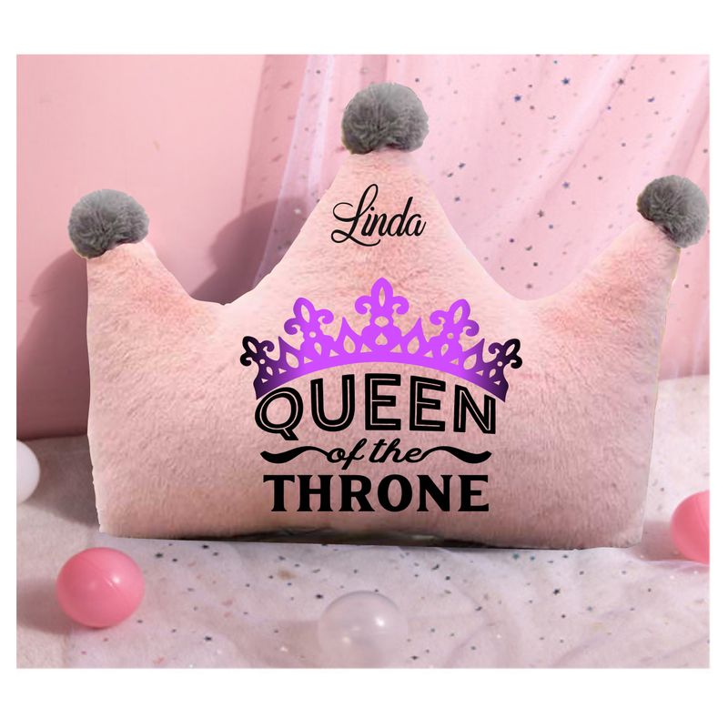 Customized Throw Pillows for Her &quot;Queen of the throne&quot;| Gift for Daughter| Customized gift for Friend| Gift for Sister| Holiday Gift for Her| Housewarming Gift| Birthday Gift for her