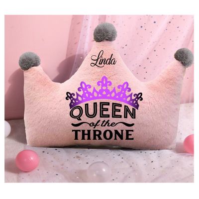 Customized Throw Pillows for Her &quot;Queen of the throne&quot;| Gift for Daughter| Customized gift for Friend| Gift for Sister| Holiday Gift for Her| Housewarming Gift| Birthday Gift for her