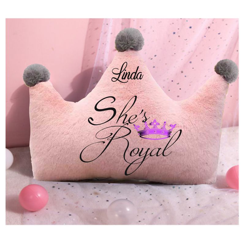 Customized Throw Pillows for Her &quot;She&#39;s Royal&quot;| Gift for Daughter| Customized gift for Friend| Gift for Sister| Holiday Gift for Her| Housewarming Gift| Birthday Gift for her