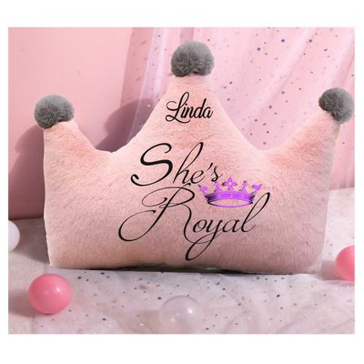 Customized Throw Pillows for Her &quot;She&#39;s Royal&quot;| Gift for Daughter| Customized gift for Friend| Gift for Sister| Holiday Gift for Her| Housewarming Gift| Birthday Gift for her
