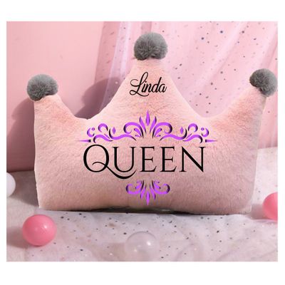 Customized Throw Pillows for Her &quot;Queen&quot;| Gift for Daughter| Customized gift for Friend| Gift for Sister| Holiday Gift for Her| Housewarming Gift| Birthday Gift for her