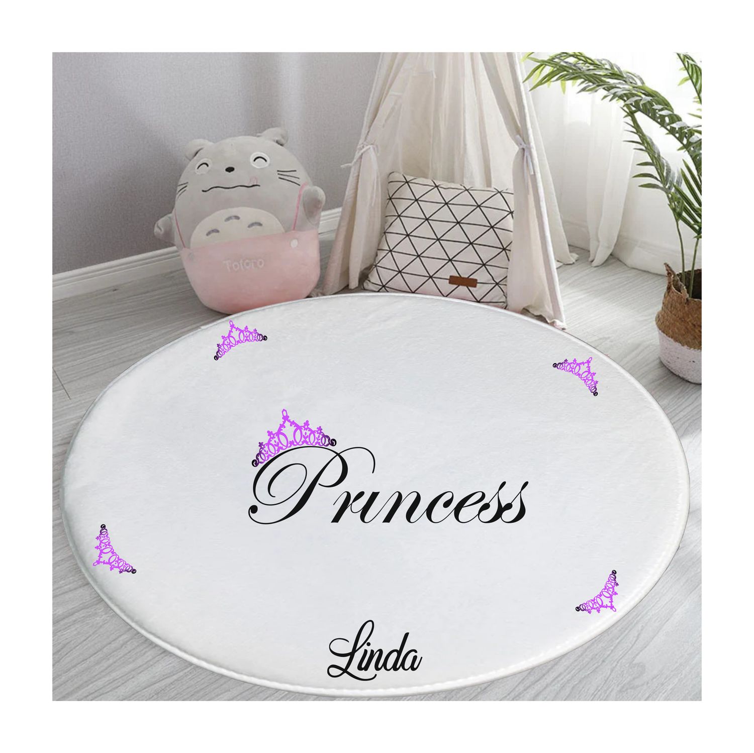 Customized Floor Mat &quot;Princess&quot;| Bedroom Mat| Customized gift for Friend| Gift for Sister| Holiday Gift for Her| Housewarming Gift| Birthday Gift for her