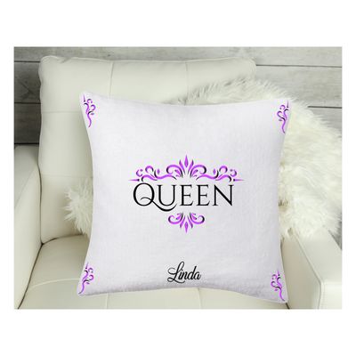 Customized Throw Pillows for Her &quot;Queen&quot;| Gift for Daughter| Customized gift for Friend| Gift for Sister| Holiday Gift for Her| Housewarming Gift| Birthday Gift for her
