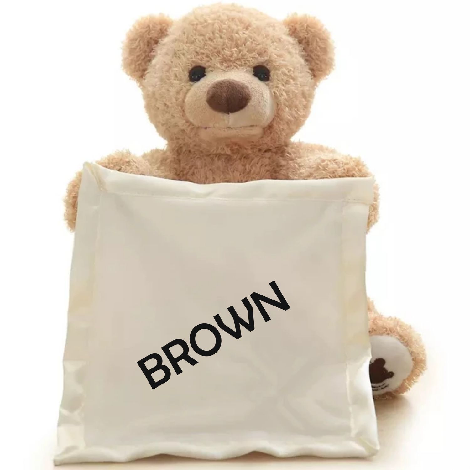 Personalized NameSake Peek-A-Boo Teddy Bear &quot;BEAUTIFUL GIRL&quot;| Personalized Toy| Plush Toy| Animated Toy| Personalized Teddy Bear| Stuffed Animals for all