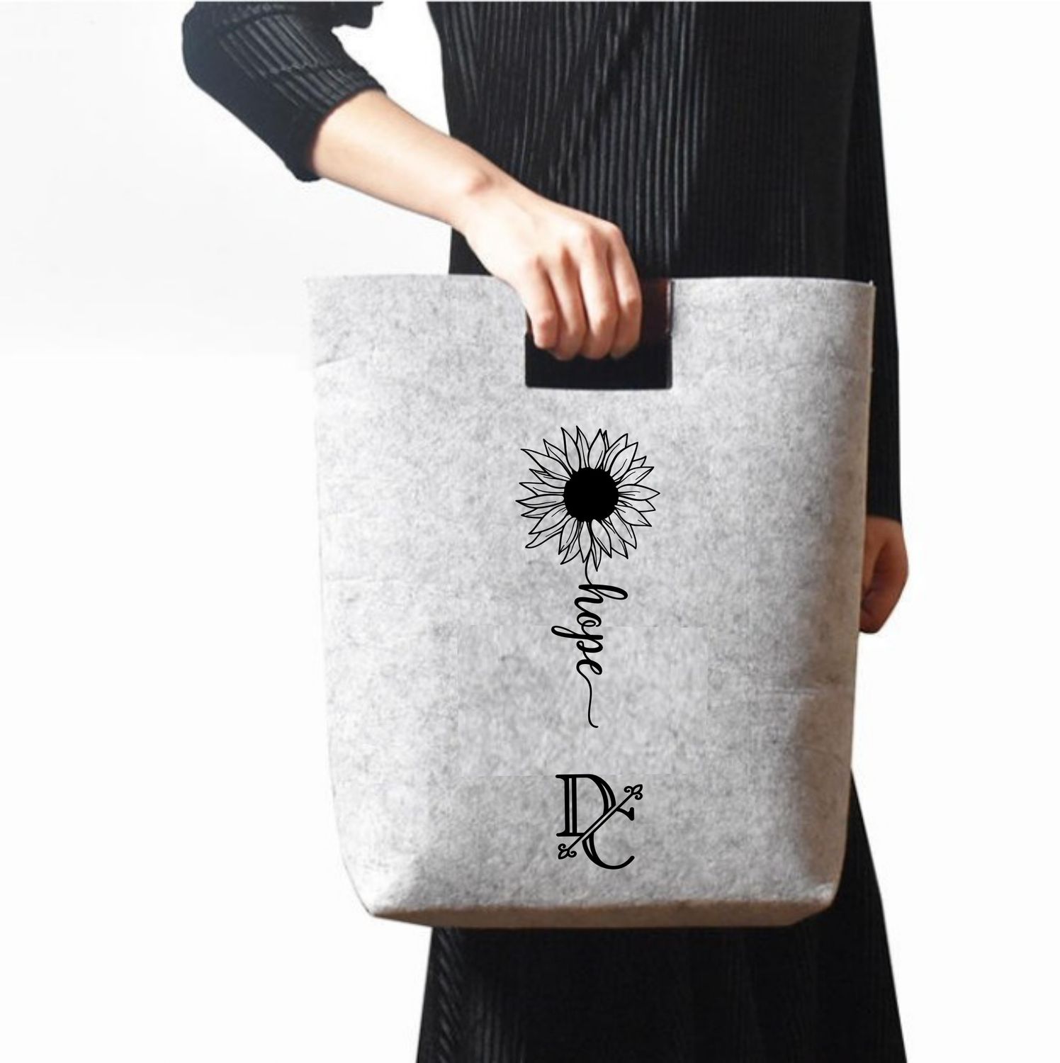 Personalized Tote &quot;HOPE&quot; &amp; Stylus Pen, Elegant Bible Tote, Religious Gift, Custom Bible Tote, Monogrammed Tote, Church Gift, Classy Tote, Bible Bag