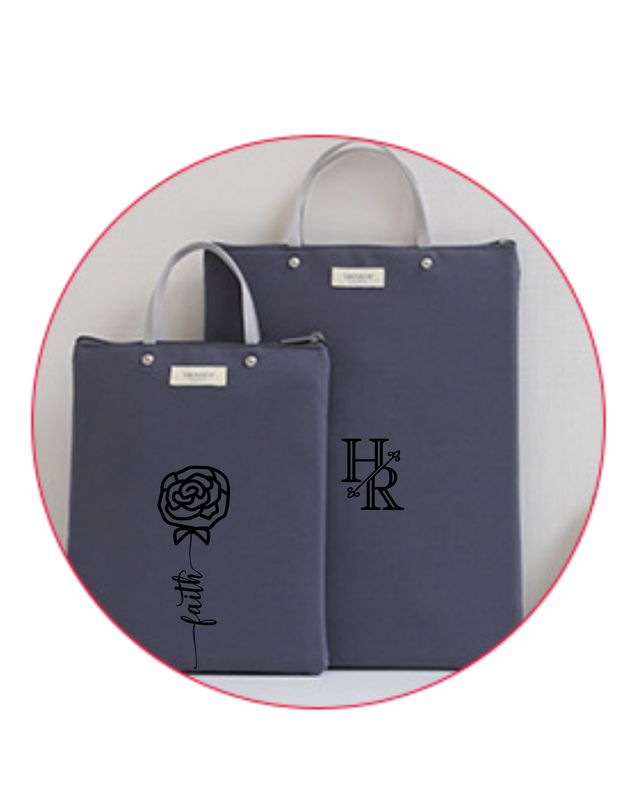 Tote "FAITH" with Stylus Pen, Personalized Tote, Classy Bible Tote, Religious Gift, Bible cover, Monogrammed Tote, Church Gift, Christian Gift