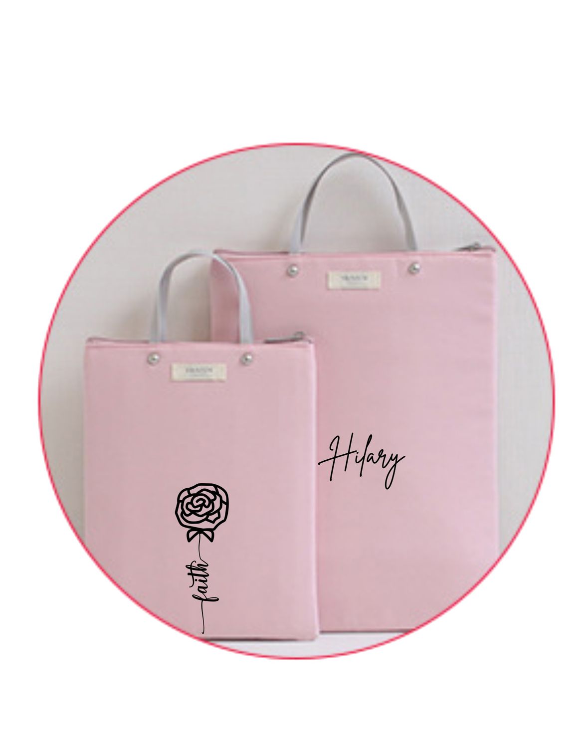 Tote &quot;FAITH&quot; with Stylus Pen, Personalized Tote, Classy Bible Tote, Religious Gift, Bible cover, Monogrammed Tote, Church Gift, Christian Gift